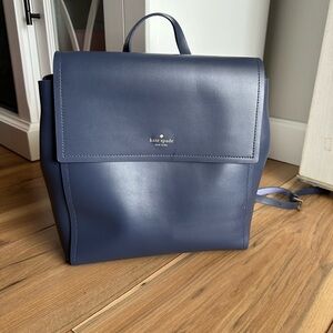 Kate Spade Blue Minimalist Backpack